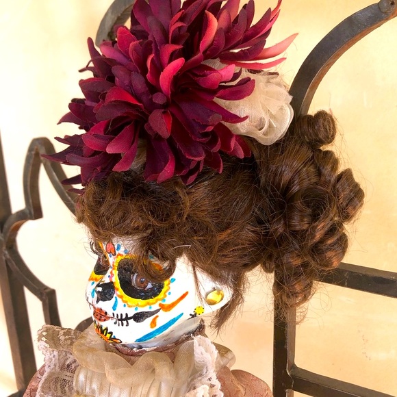 HALLOWEEN DECOR “DAY OF THE DEAD” Horror Doll OOAK - Picture 4 of 11